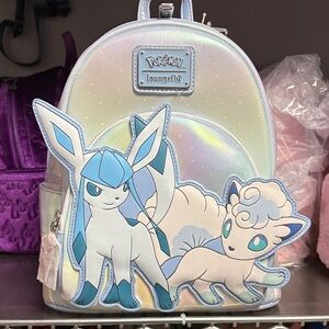 Loungefly Iridescent Pokémon Backpack with Blue and White Accents
